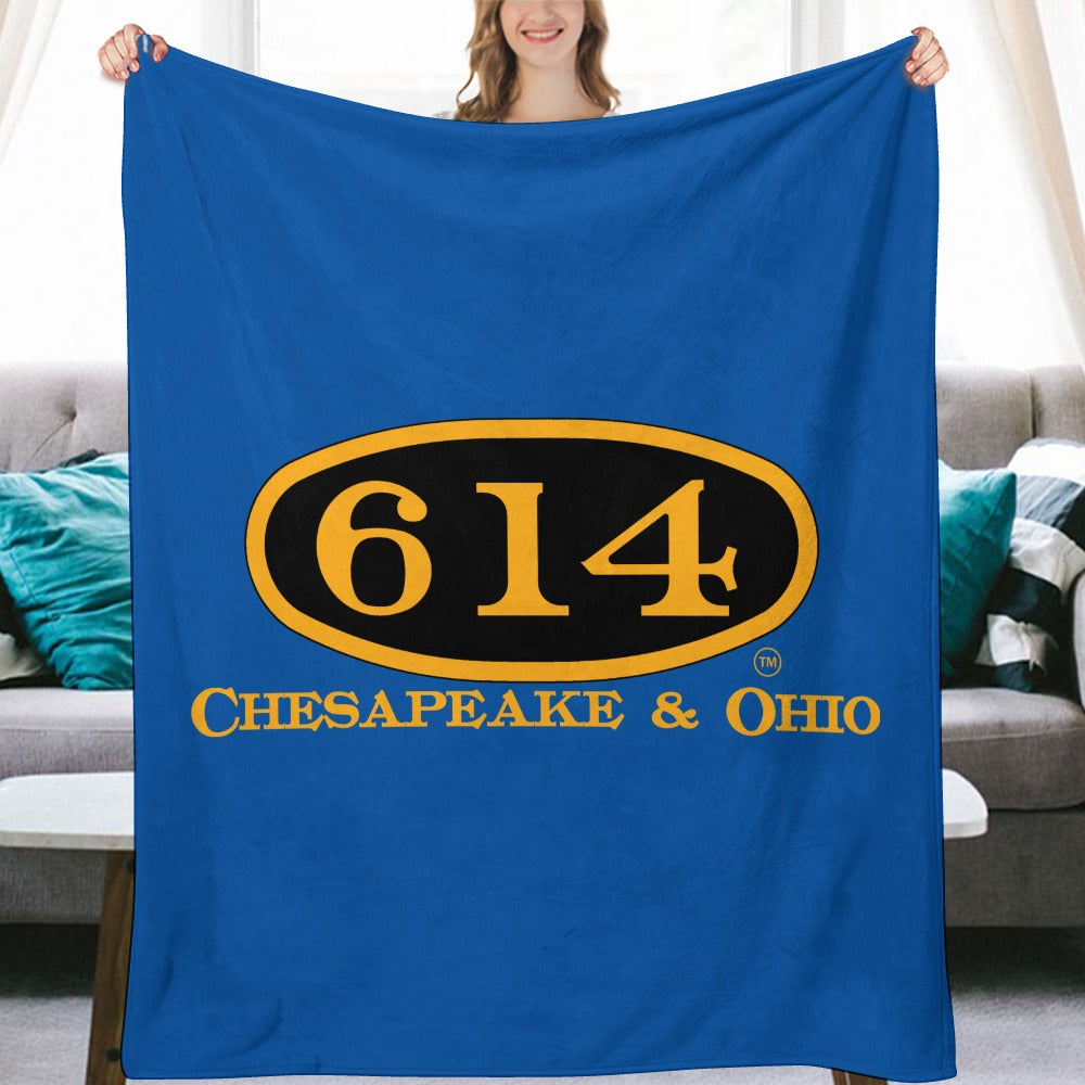 C&O 614 Flannel Blanket | 70 × 80 in