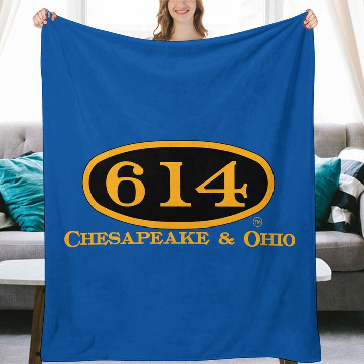 C&O 614 Flannel Blanket | 70 × 80 in