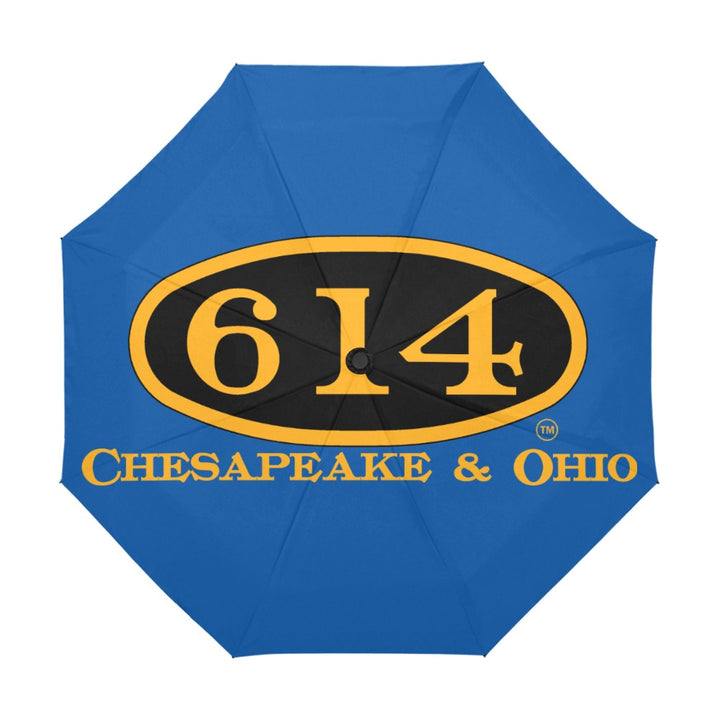 C&O 614 Number Plate Logo Auto-Folding Umbrella