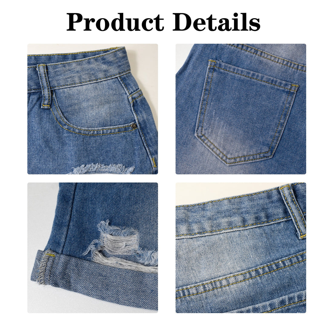 C&O 614 Builder's Plate Light-Wash Women's Denim Shorts